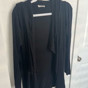 PROMESA Hooded Draped Flowy Cardigan